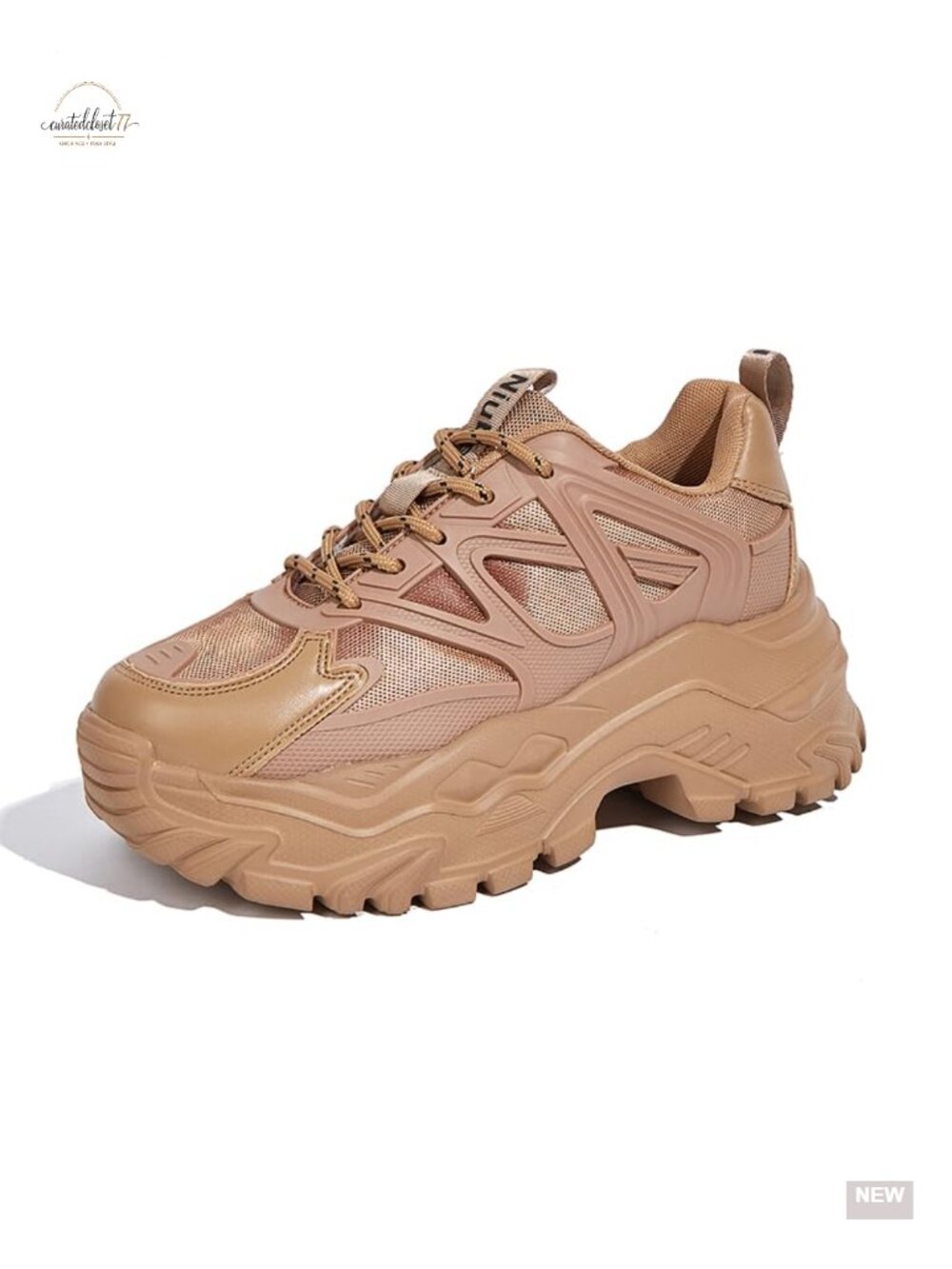 Platform Sneakers for Women Comfortable Chunky Lace Up Walking